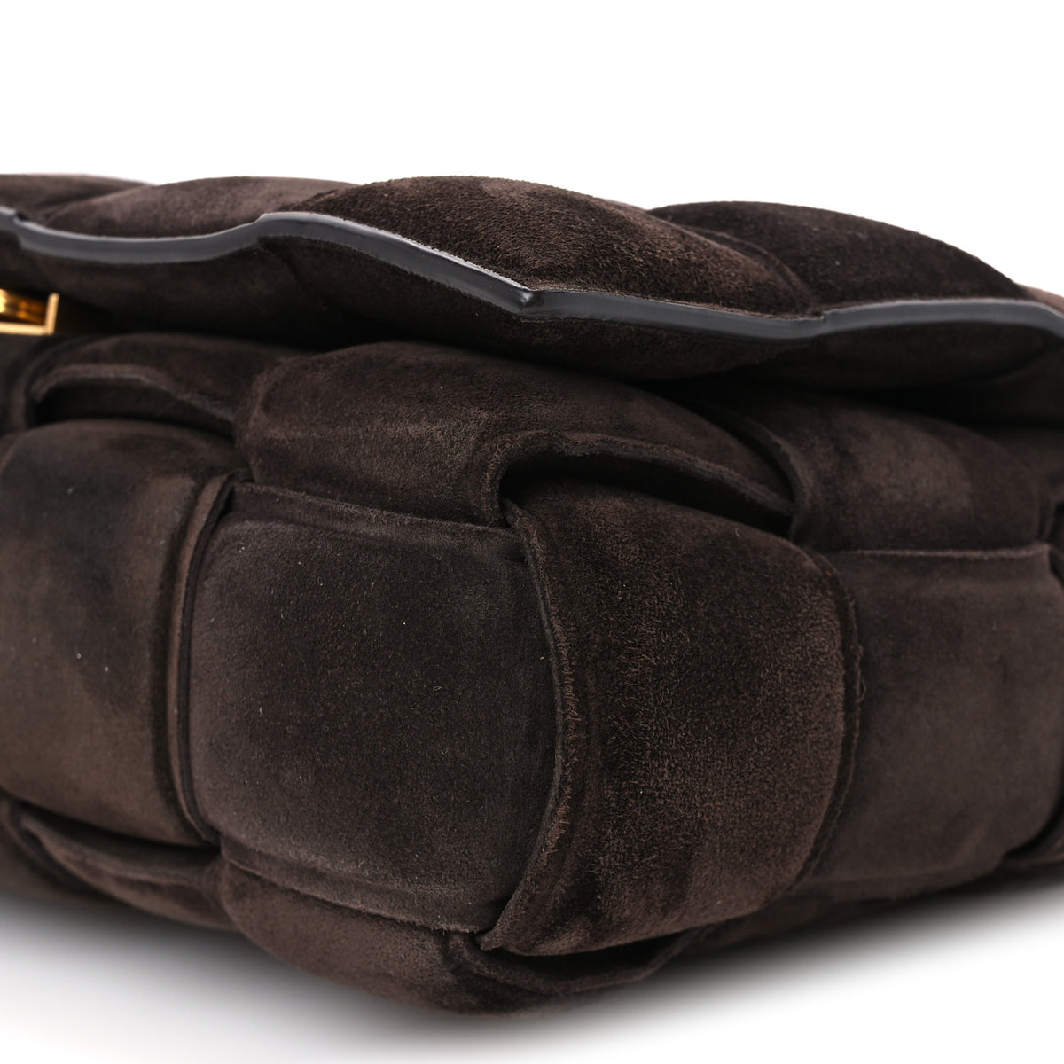 Bottega Veneta Suede Maxi Intrecciato Padded Chain Cassette Crossbody Bag Fondant 11 of 11