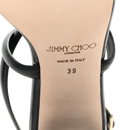 Jimmy Choo Nappa Rheea 65 Sandals 39 Black 7 of 11