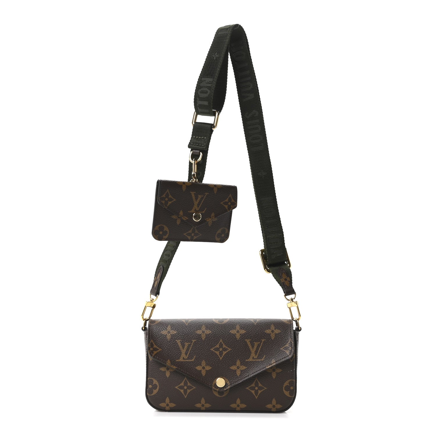 Louis Vuitton Monogram Felicie Strap & Go Kaki 1 of 9