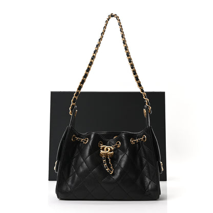 Chanel Caviar Quilted Mini Chanel 25 Handbag Black 10 of 10