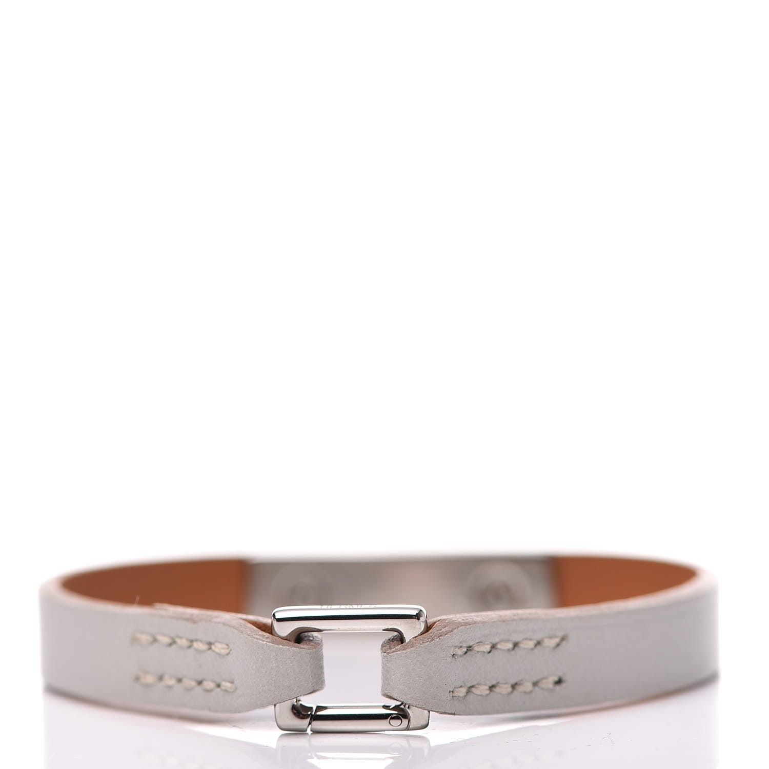 Hermes Tadelakt Micro Kelly Bracelet S Gris Perle 3 of 7