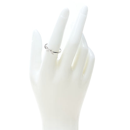 Tiffany 18K White Gold Diamond Small Knot Ring 53 6.5 2 of 4