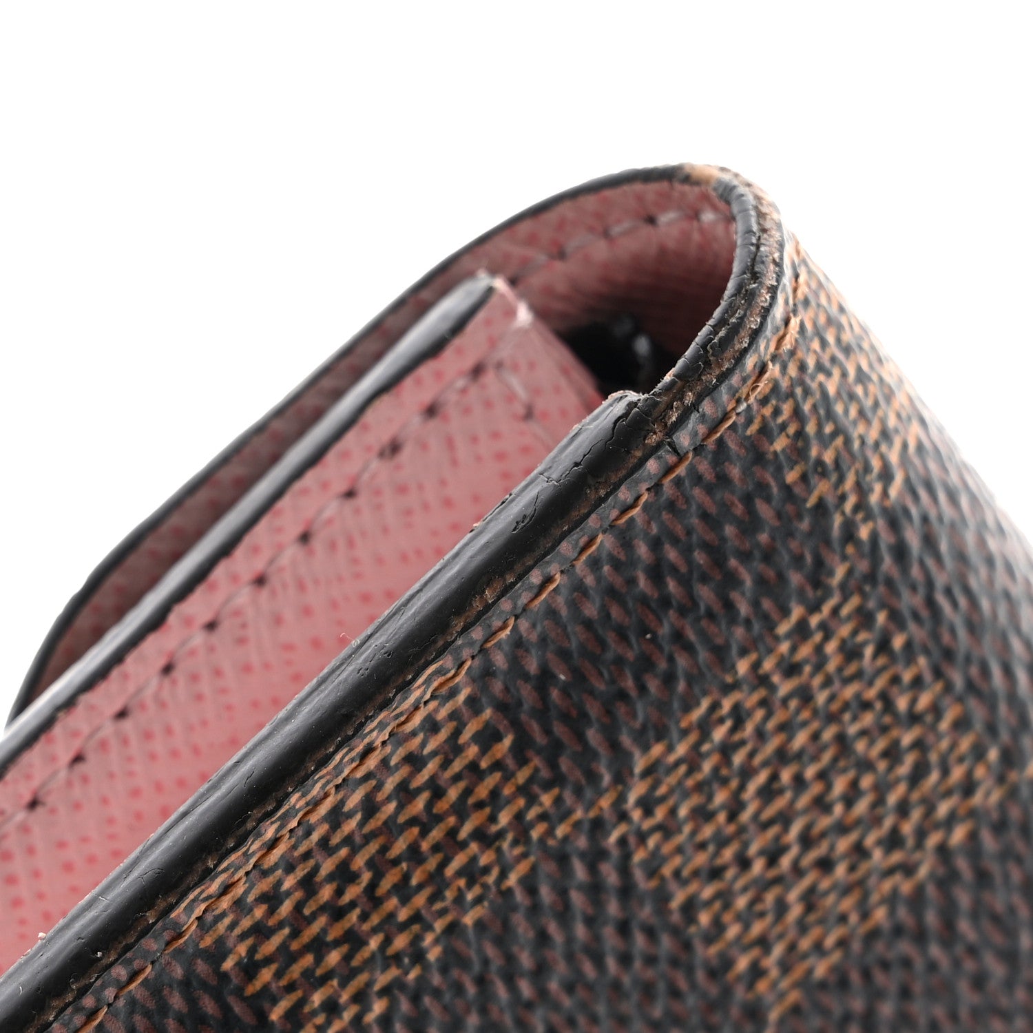 Louis Vuitton Damier Ebene Rosalie Coin Purse Rose Ballerine 9 of 10