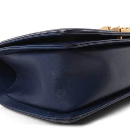Chanel Lambskin Quilted Medium Boy Flap Dark Navy 9 of 10