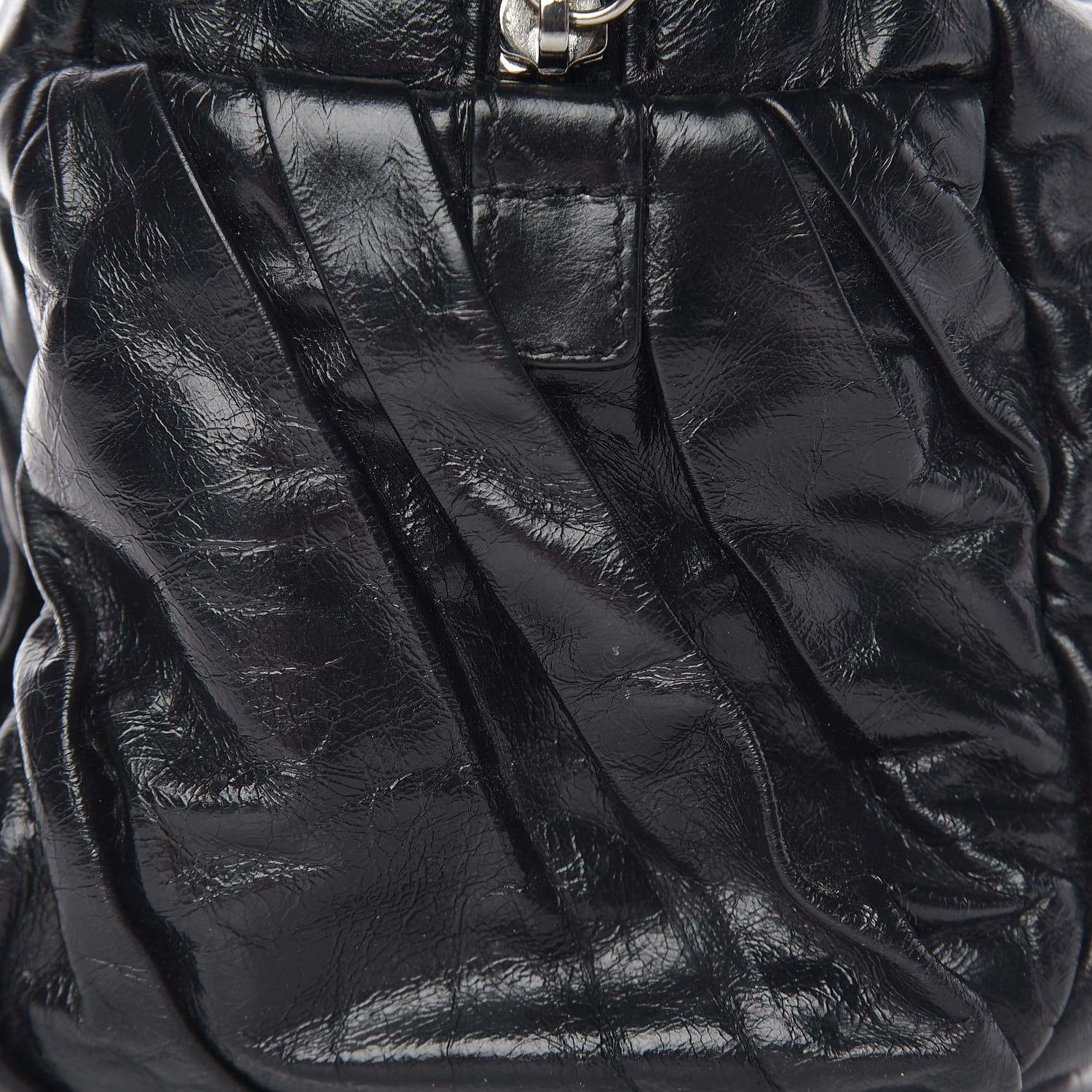 Chanel Glazed Calfskin Twisted Tote Black 12 of 15