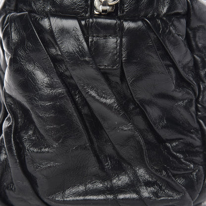 Chanel Glazed Calfskin Twisted Tote Black 12 of 15