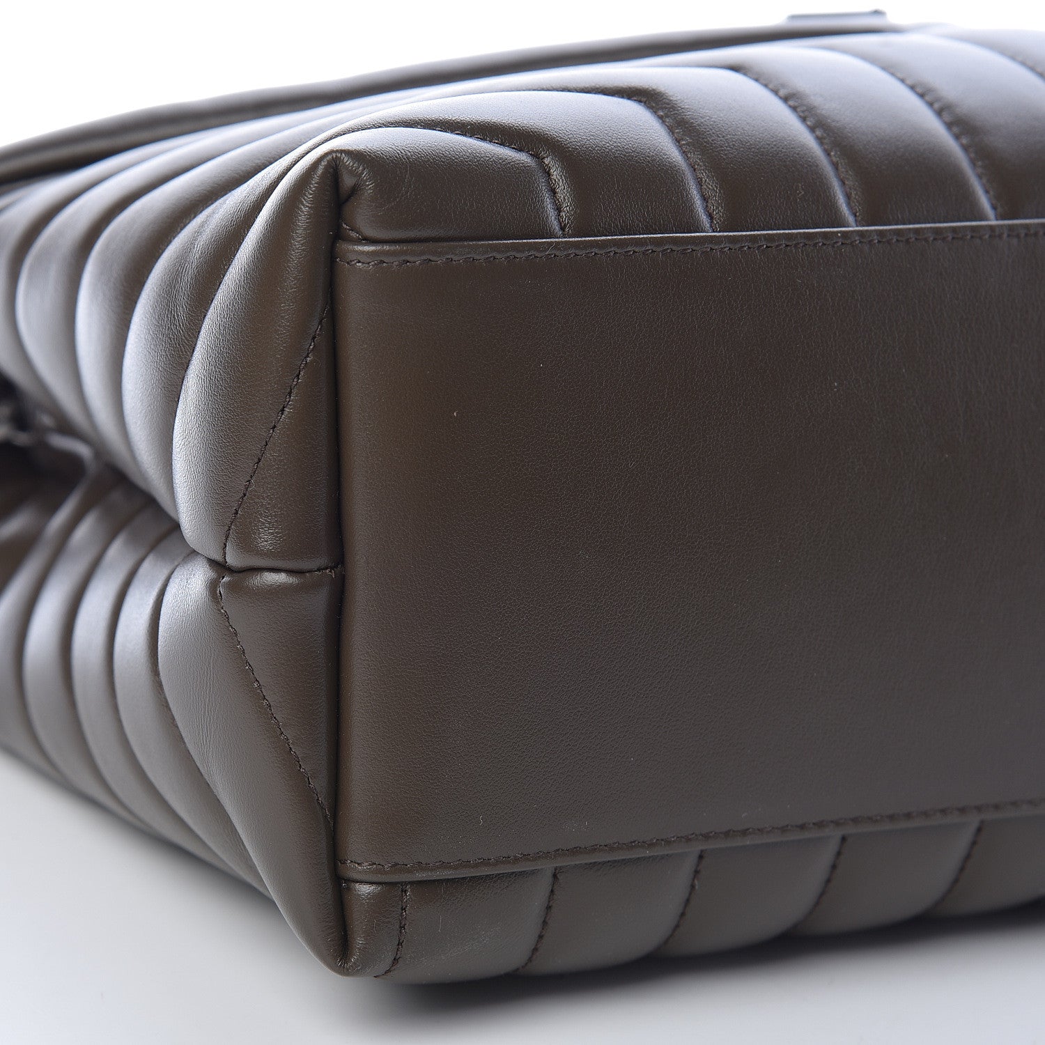 Saint Laurent Calfskin Y Quilted Monogram Medium Loulou Chain Satchel Faggio 10 of 11