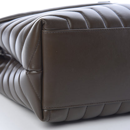 Saint Laurent Calfskin Y Quilted Monogram Medium Loulou Chain Satchel Faggio 10 of 11