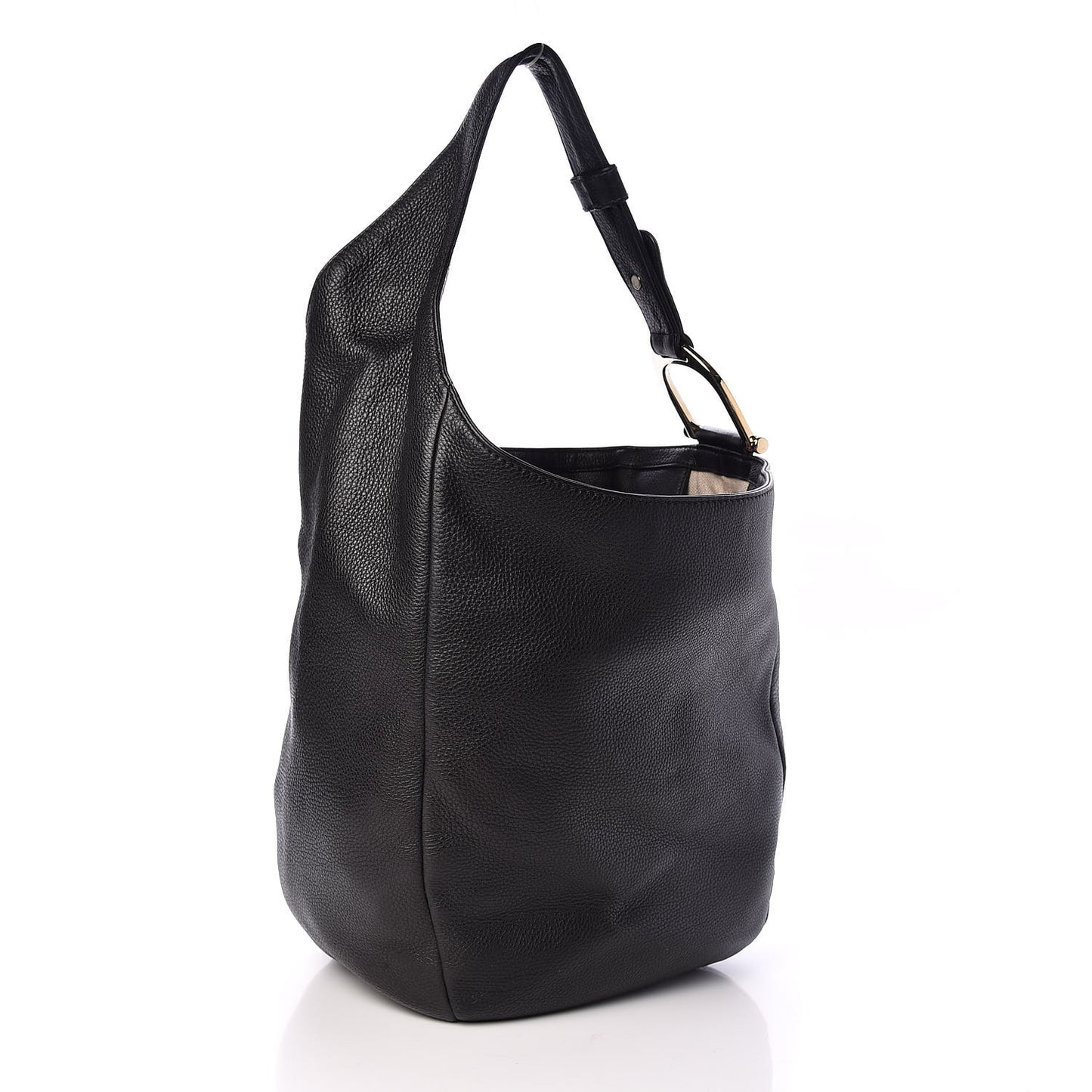 Calfskin Greenwich Medium Shoulder Bag Black