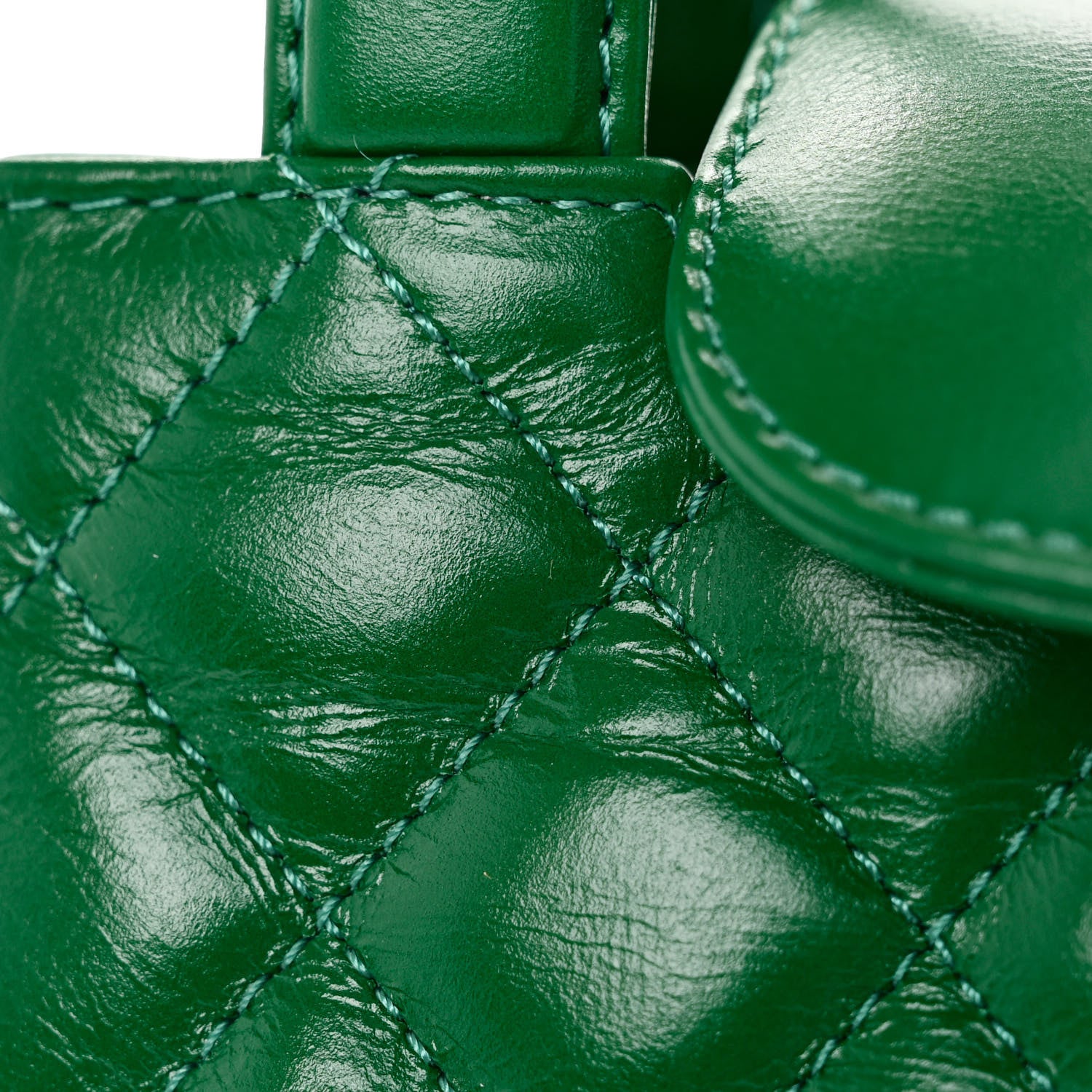 Chanel Shiny Aged Calfskin Quilted Nano Kelly Shopper Green 14 of 14