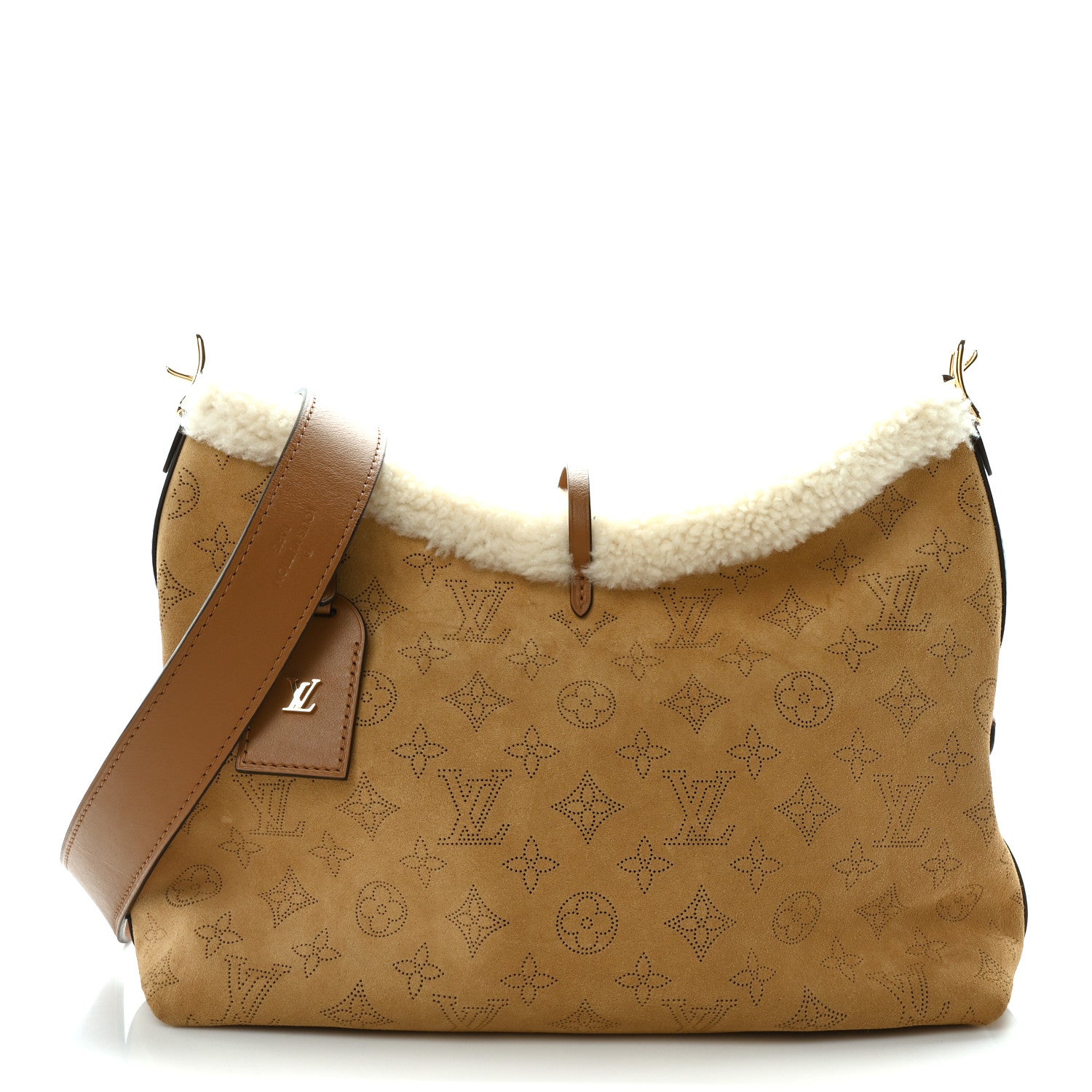 Louis Vuitton Suede Mahina CarryAll PM Beige 1 of 11