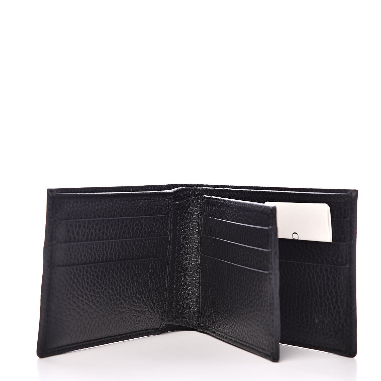 Gucci Nylon Monogram Bi-Fold Wallet Black 5 of 7