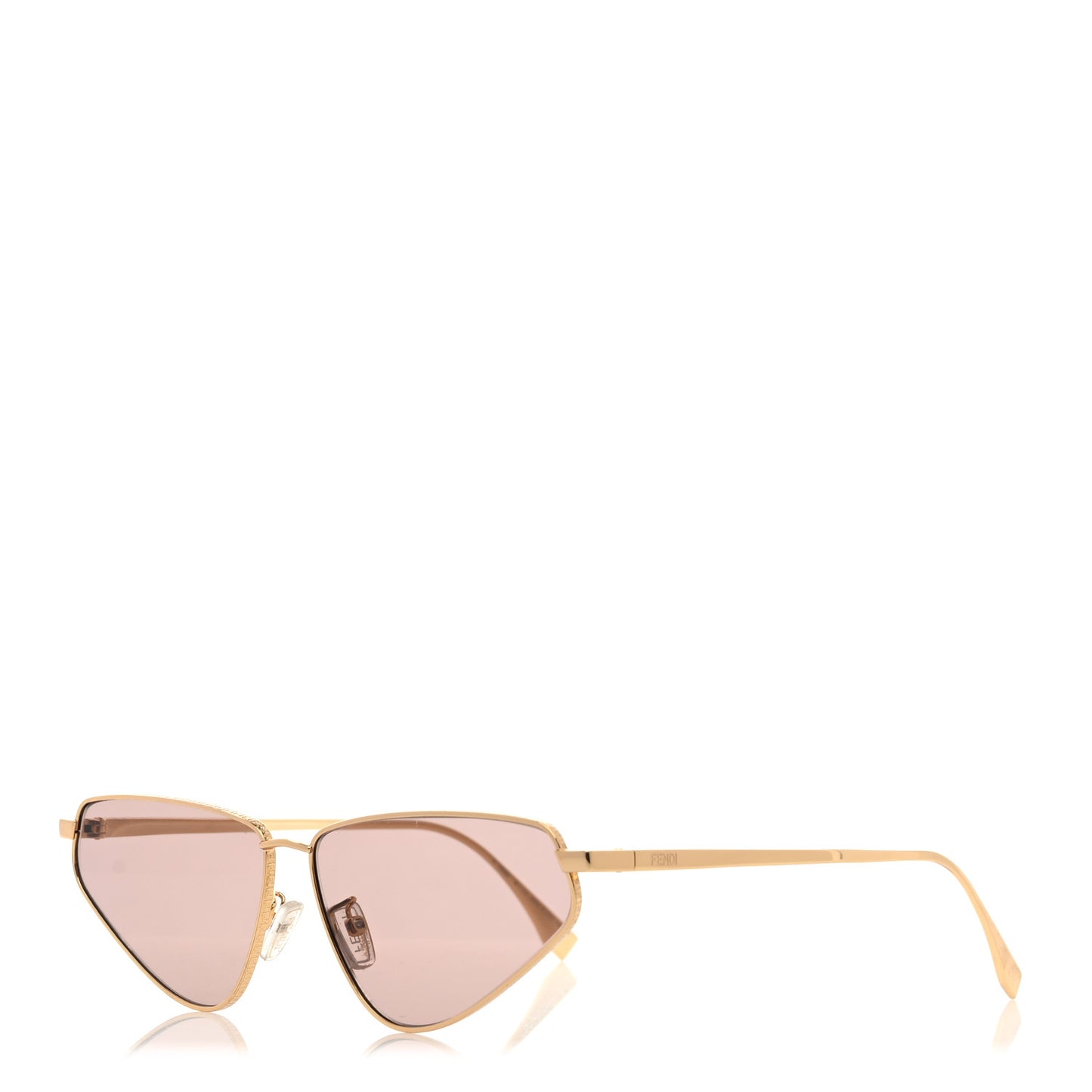 Metal Cat Eye Sunglasses FE40068U Gold