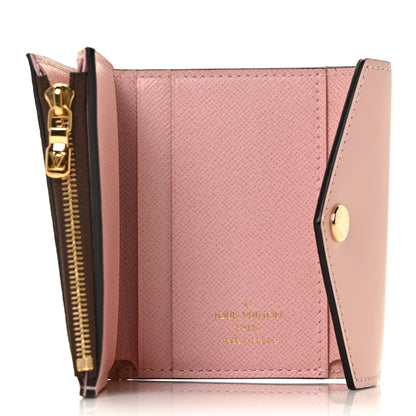 Louis Vuitton Damier Ebene Zoe Wallet Rose Ballerine 5 of 9