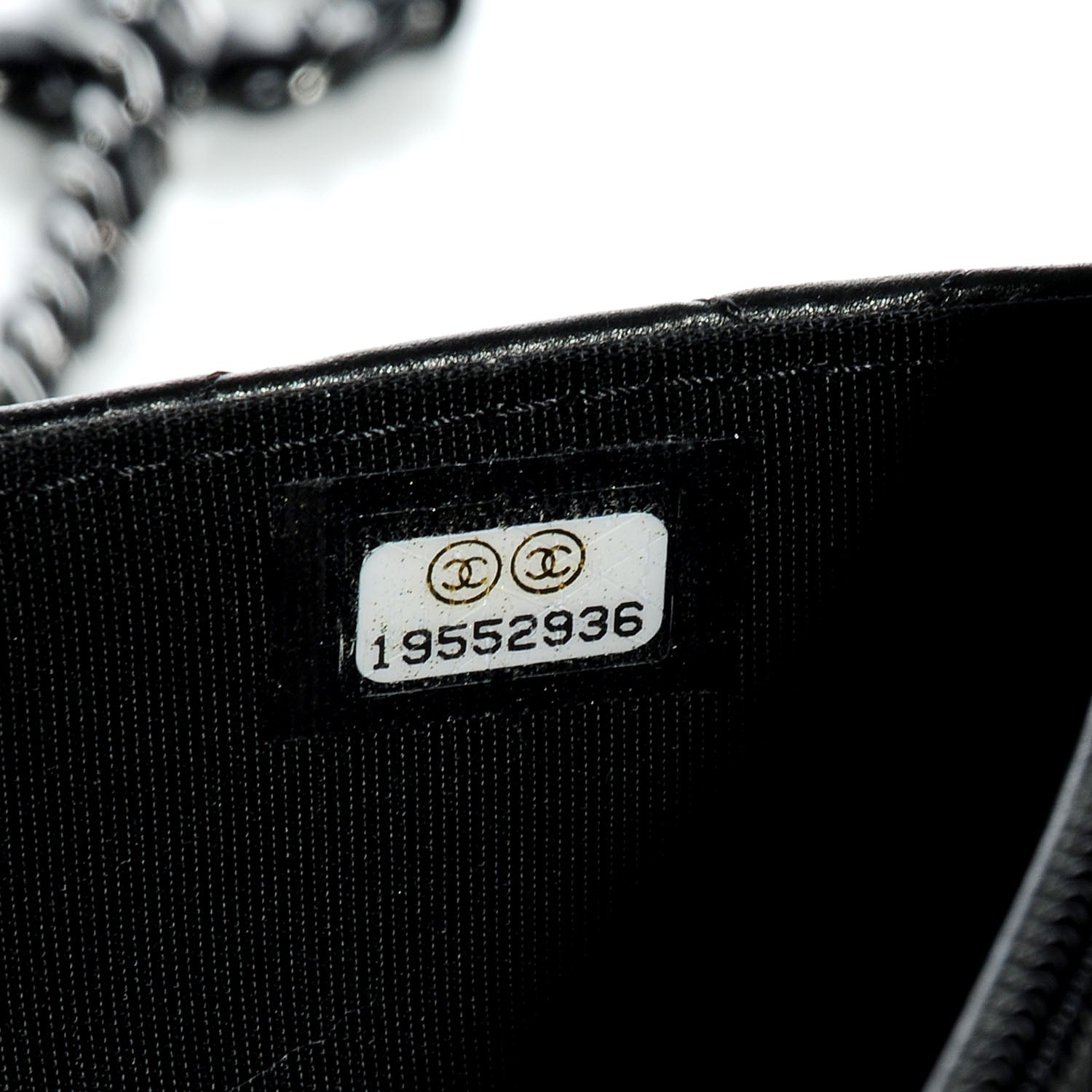 Chanel Lambskin Quilted Boy Wallet On Chain WOC So Black 7 of 9