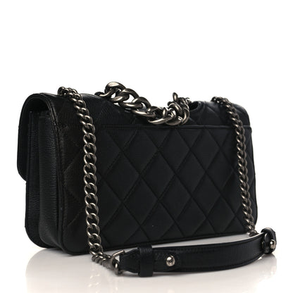 Chanel Goatskin Quilted Medium Perfect Edge Flap Black 3 of 10