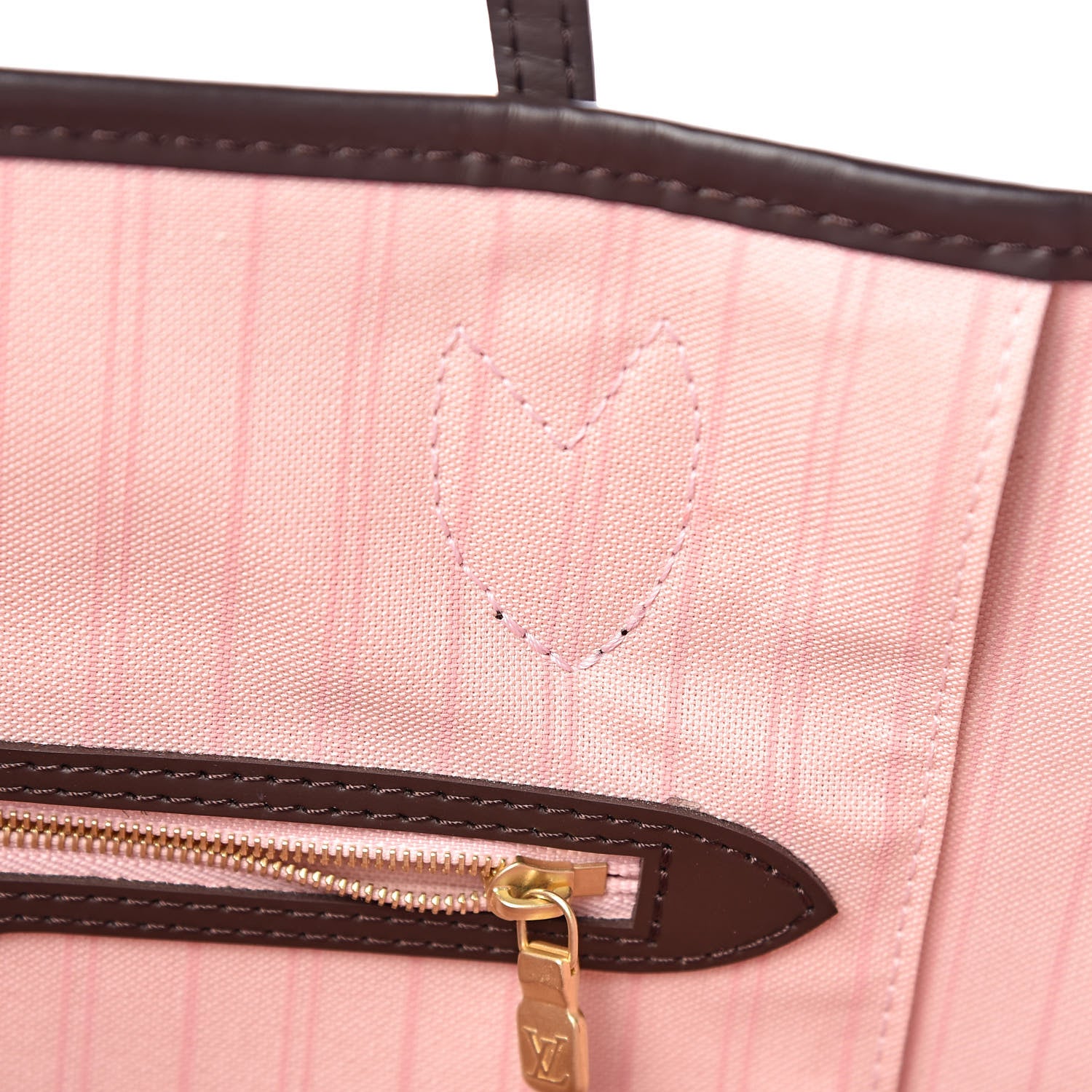 Louis Vuitton Damier Ebene Neo Neverfull MM Rose Ballerine 8 of 12