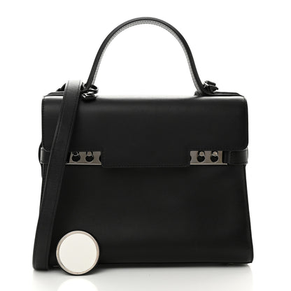 Delvaux Calfskin MM Tempete Satchel Black 3 of 12