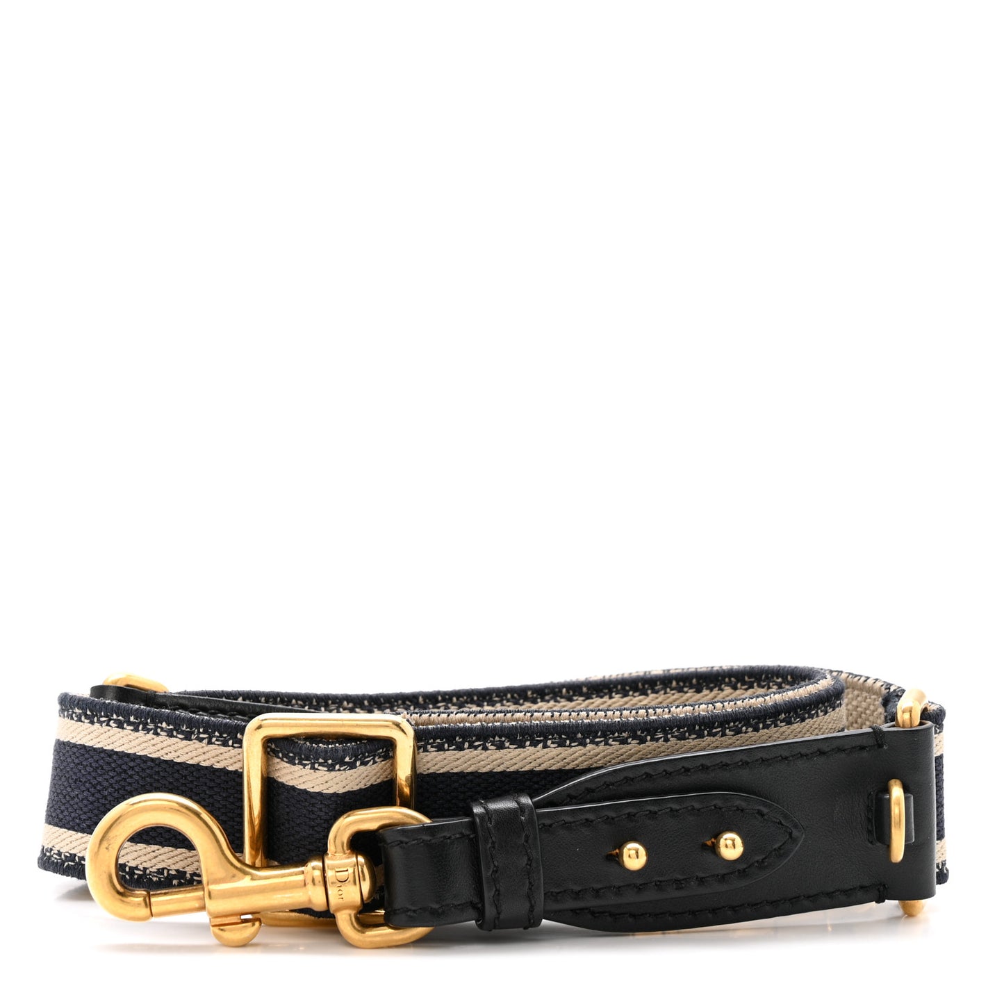 Canvas Embroidered Shoulder Strap Blue