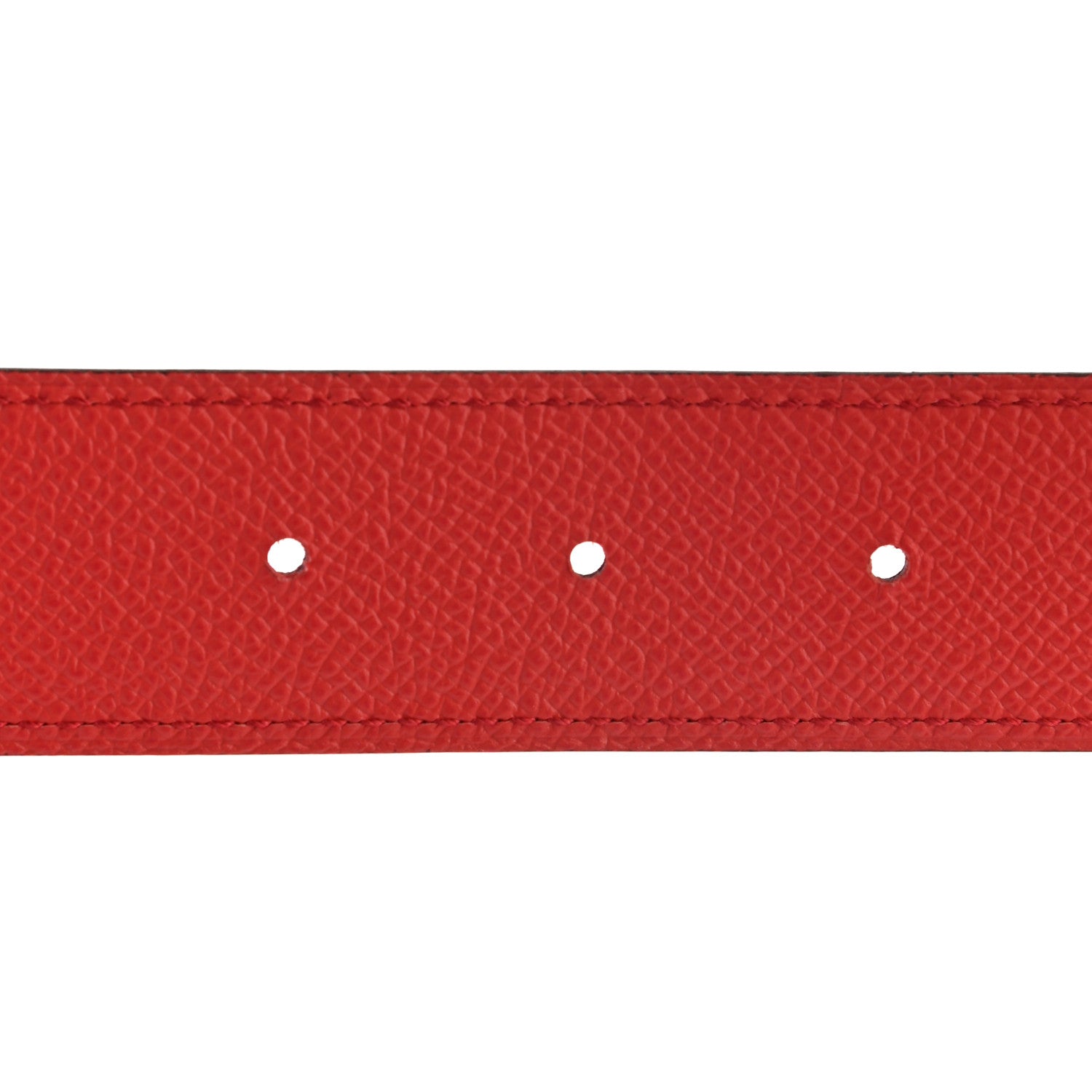 Hermes Swift Epsom 32mm Gamma Belt 85 Capucine Rouge Casaque 3 of 5