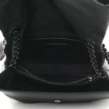Saint Laurent Grain De Poudre Medium West Hollywood Monogram Fold-Over Black 5 of 11