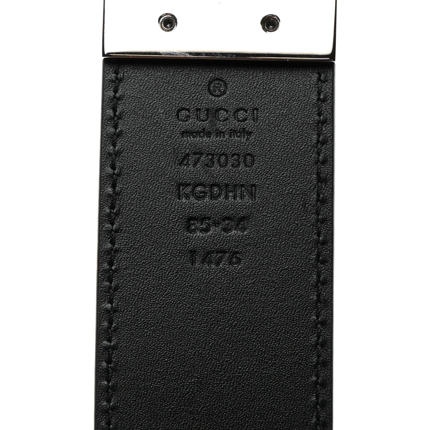 Gucci GG Supreme Monogram Selleria Interlocking G 37mm Belt 85 34 85 34 Beige Ebony Black 6 of 6