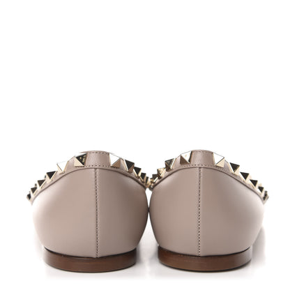 Valentino Garavani Nappa Rockstud Ballerina Flats 39.5 Poudre 6 of 9