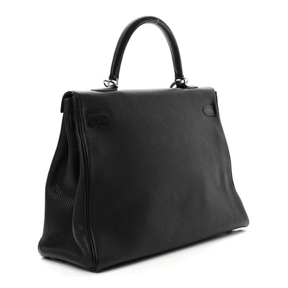 Hermes Taurillon Clemence Kelly Retourne 35 Black 2 of 10