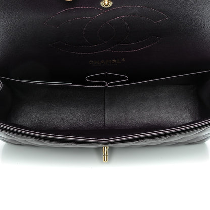 Chanel Lambskin Quilted Jumbo Double Flap Purple 5 of 9