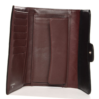 Chanel Lambskin Quilted Large Flap Wallet Black 5 of 8