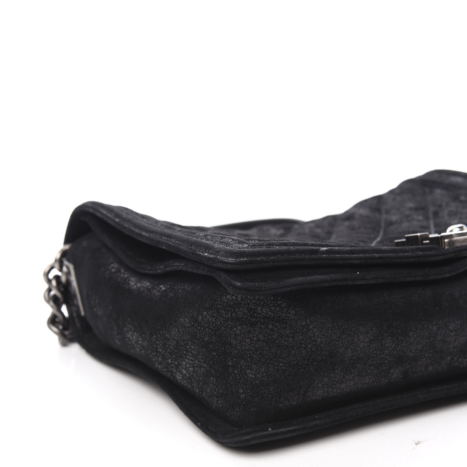 Chanel Iridescent Calfskin Quilted New Medium Gentle Boy Flap Black 6 of 11