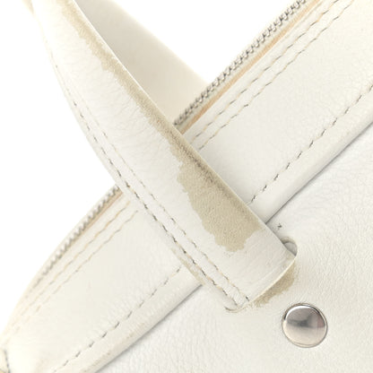 Balenciaga Calfskin XS Triangle Chain Duffle White 12 of 13