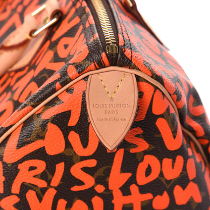 Louis Vuitton Monogram Graffiti Speedy 30 Orange 9 of 9
