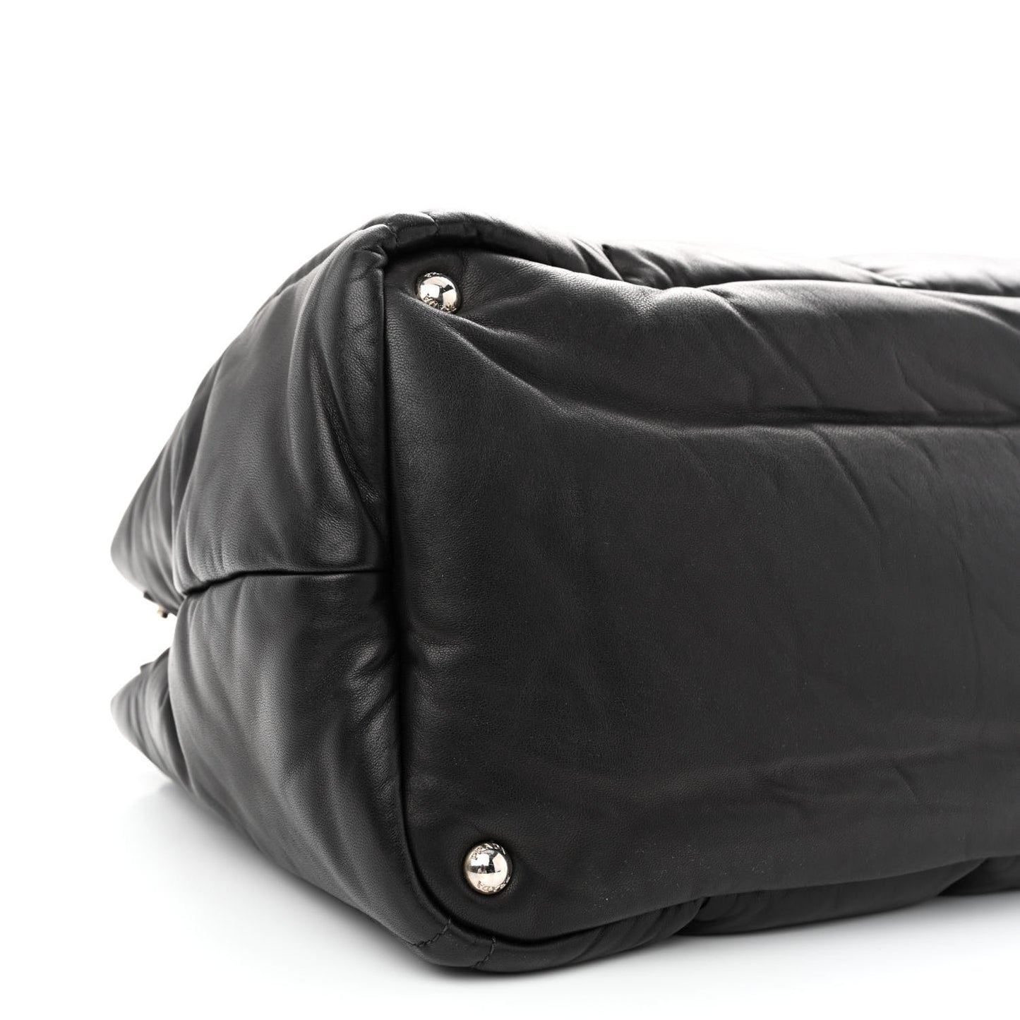 Nappa Bomber Tote Black