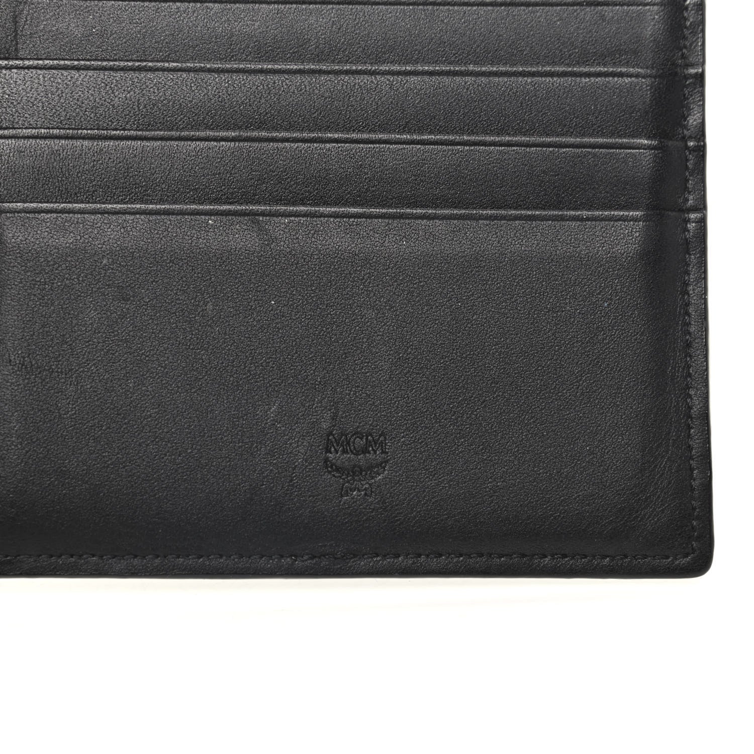 MCM Visetos Bi-Fold Wallet Black 6 of 6
