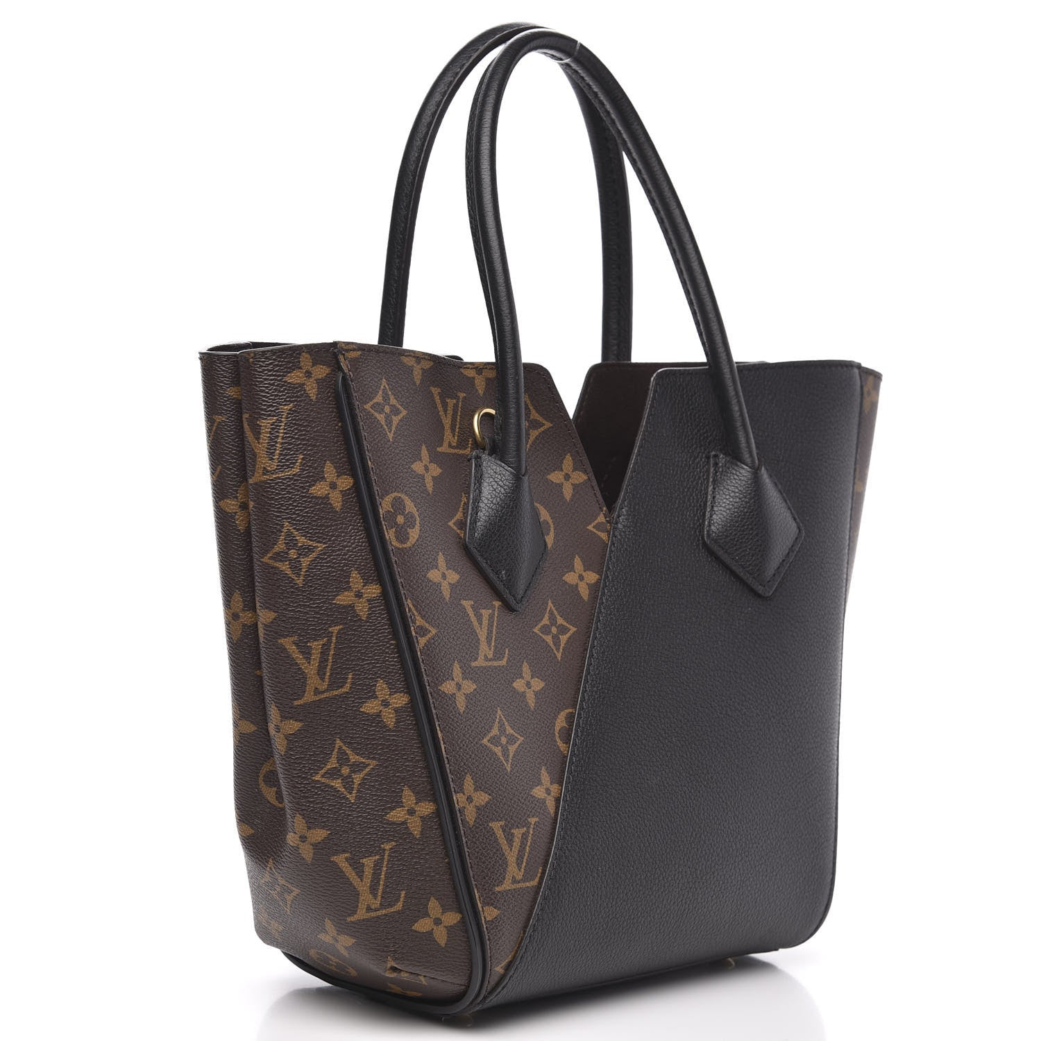 Louis Vuitton Calfskin Monogram Kimono Tote PM Black 3 of 9