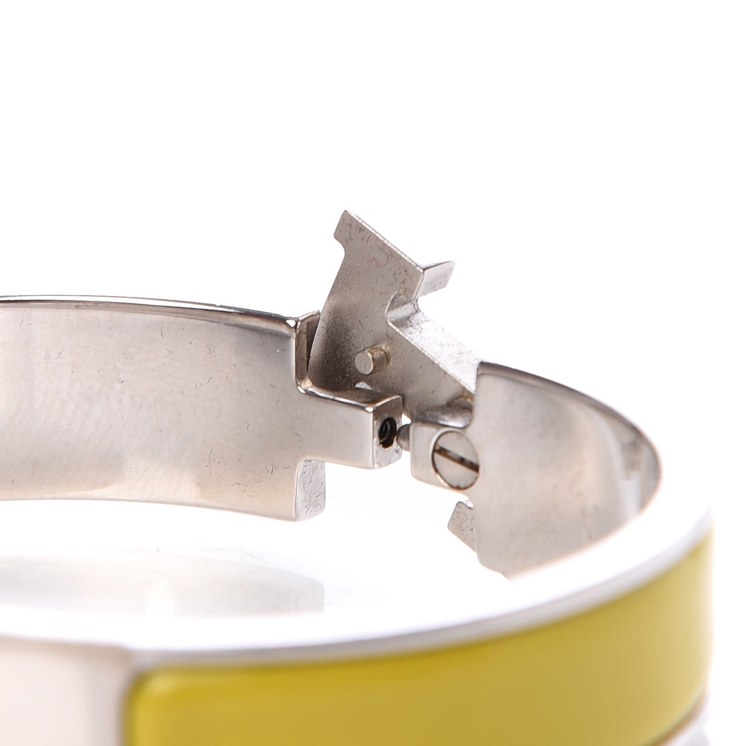 Hermes Enamel Narrow Clic Clac H Bracelet PM Chartreuse 5 of 6