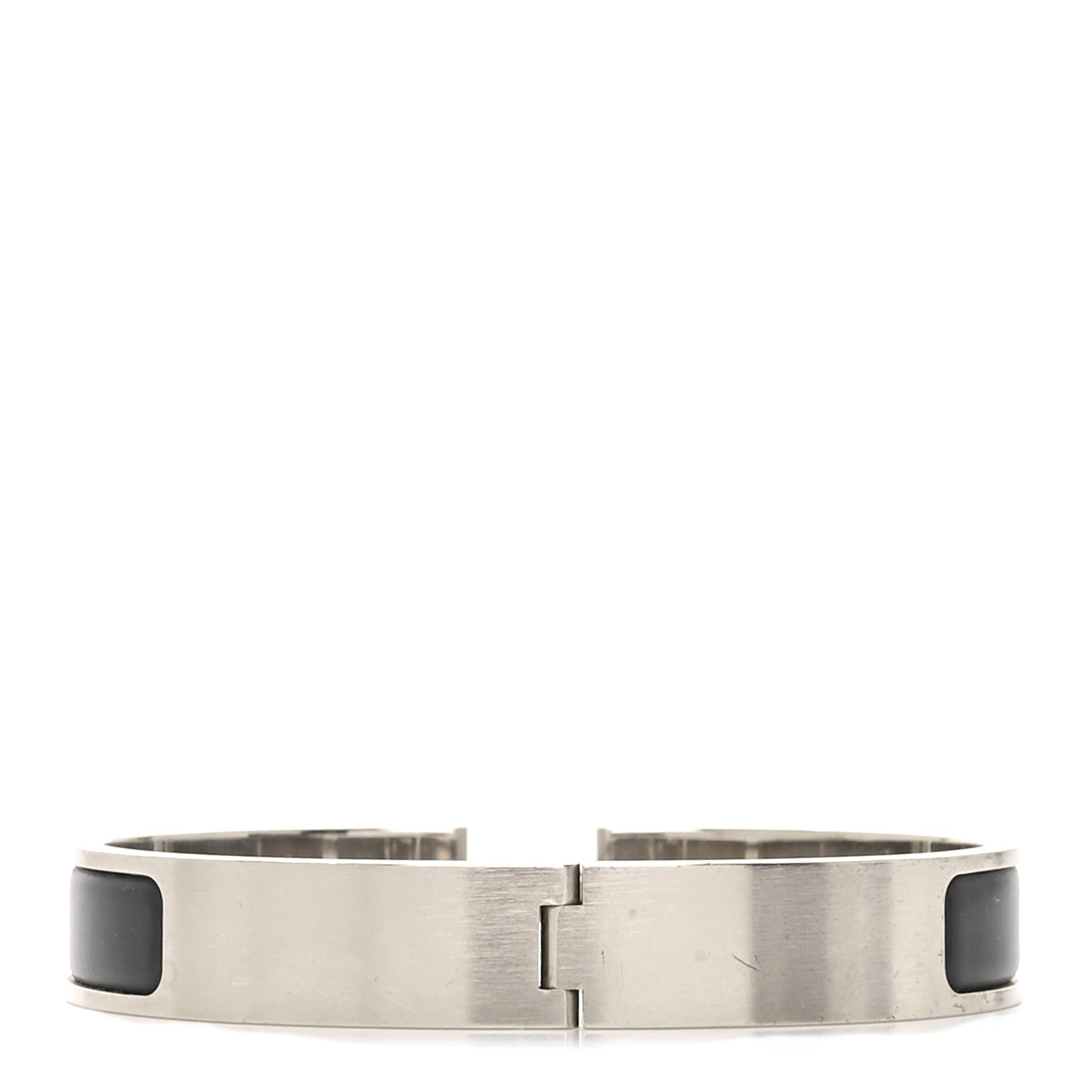 Hermes Matte Enamel Narrow Clic Clac HH Bracelet T6 Black 3 of 5
