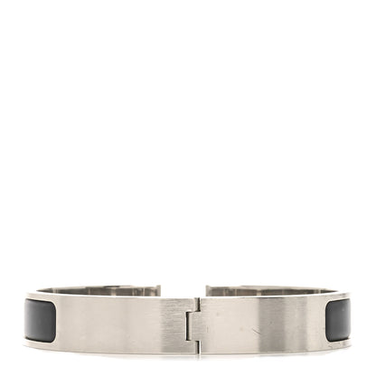Hermes Matte Enamel Narrow Clic Clac HH Bracelet T6 Black 3 of 5