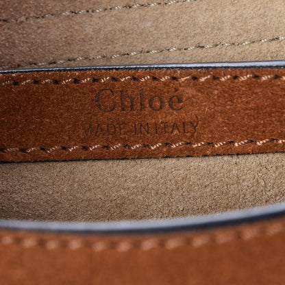 Chloe Suede Calfskin Braided Small Hudson Shoulder Bag Caramel 6 of 6
