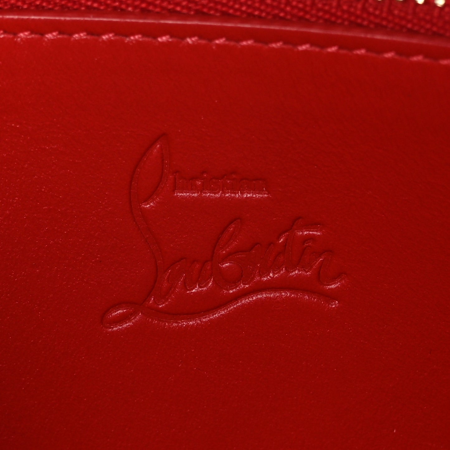 Calfskin Panettone Spiked Zip Around Wallet Pink