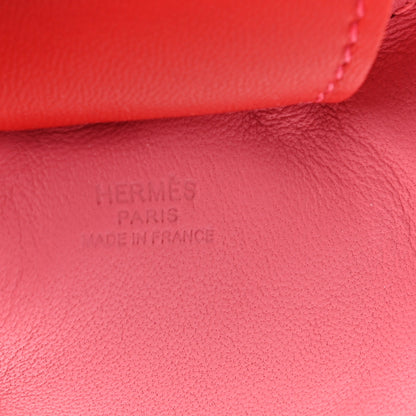 Hermes Milo Lambskin Grigri Rodeo Horse Bag Charm GM Rose Azalee Orange Poppy Rouge Indien 3 of 3