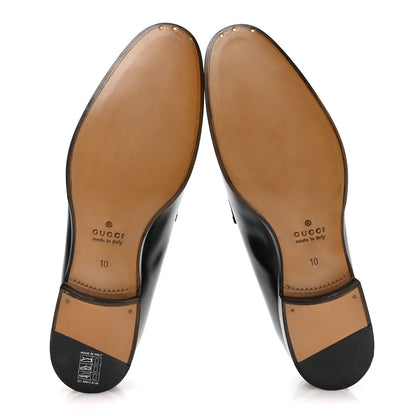 Gucci Betis Glamour Horsebit Mens Jordaan Loafers 10 Black 6 of 9