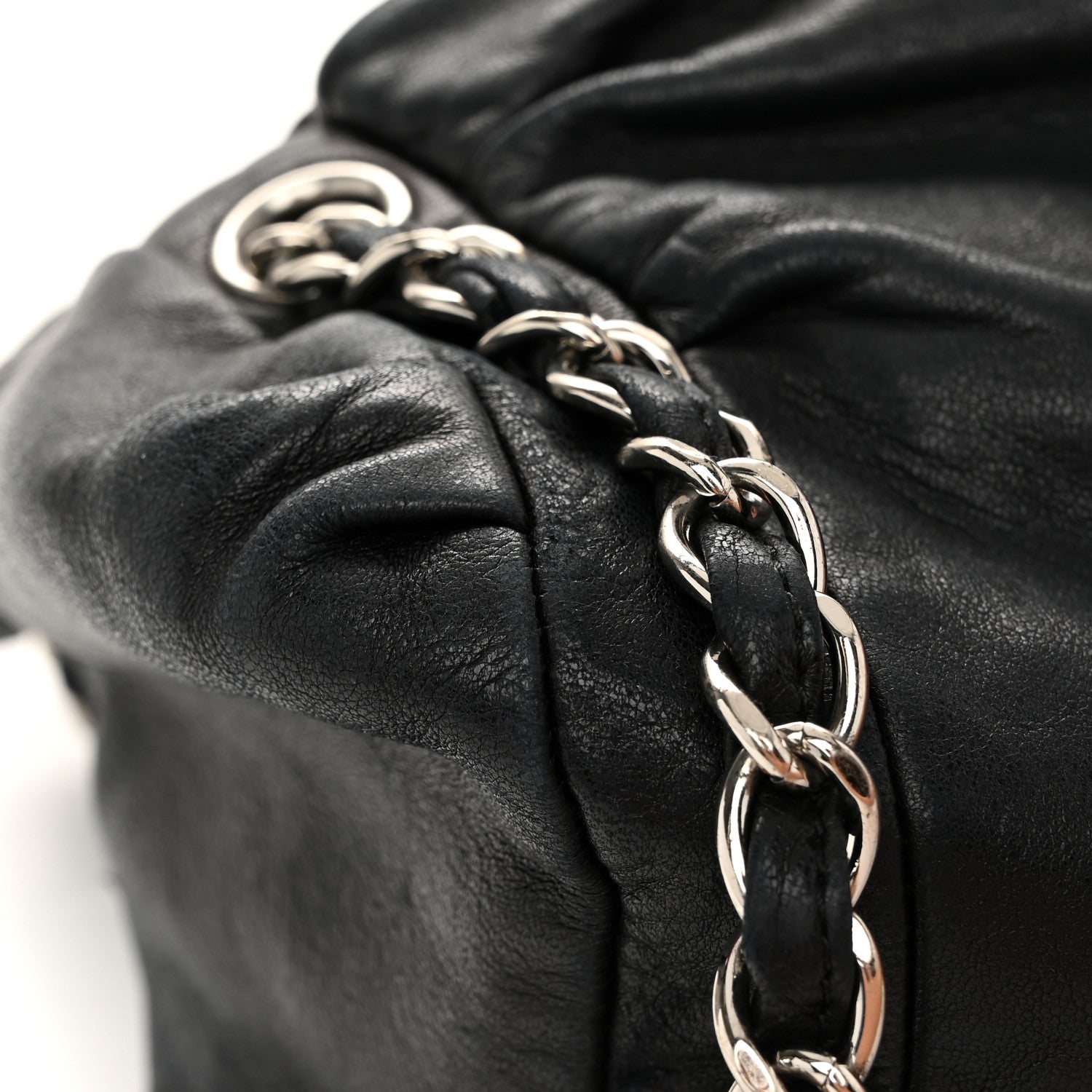 Chanel Lambskin Large Sharpei Shoulder Bag Black 11 of 13