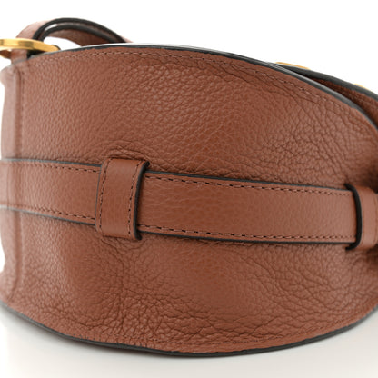 Chloe Grained Calfskin Studded Small Marcie Saddle Tan 10 of 10