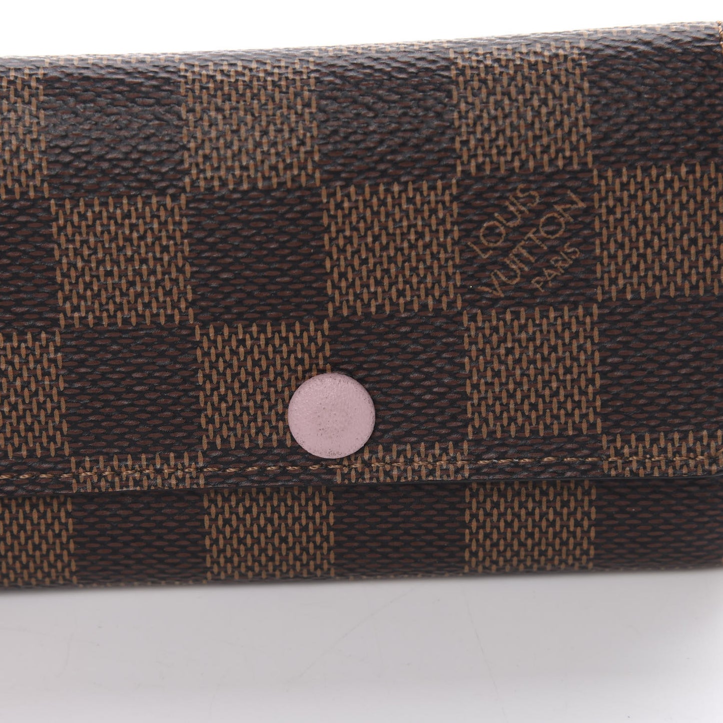 Damier Ebene Multicles 6 Key Holder Rose Ballerine