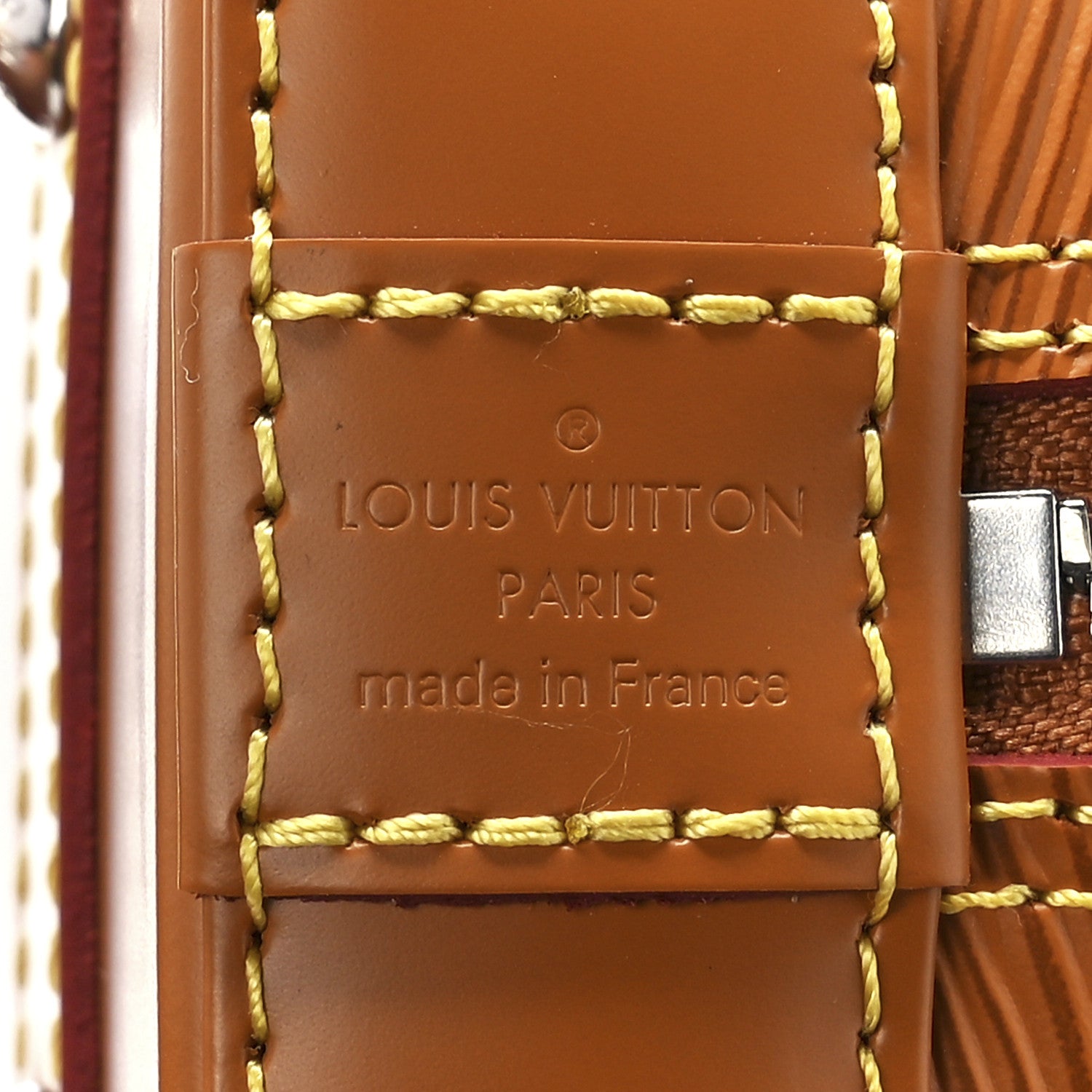 Louis Vuitton Epi Jacquard Alma BB Honey Gold 6 of 12