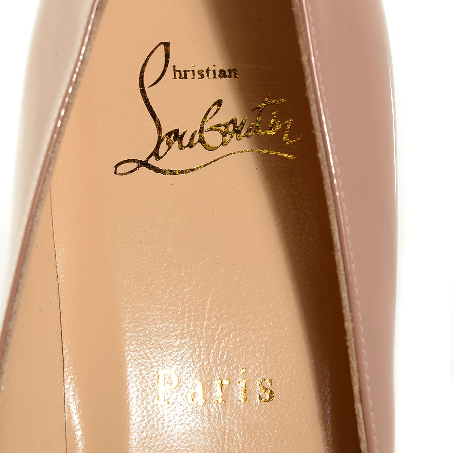 Christian Louboutin Patent Pigalle 85 Pumps 38 Nude 7 of 7