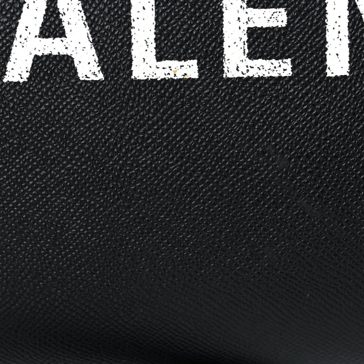 Grained Calfskin Medium Ville Bowling Bag Black