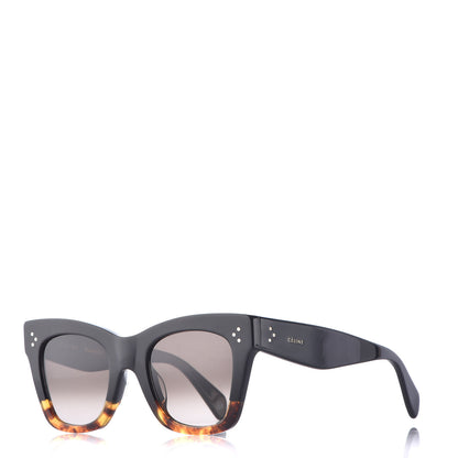 Celine Catherine Sunglasses CL 41098/F/S Black Havana 1 of 6